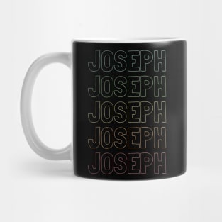 Joseph Name Pattern Mug